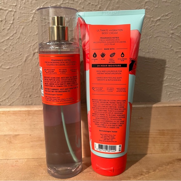 Bath & Body Works Bath & Body Nwt Poppy Fragrance Mist And